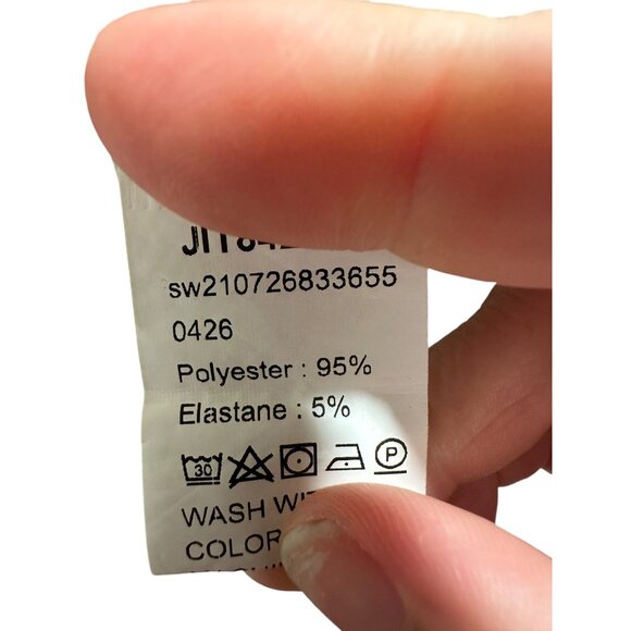 🍒 2/$20 🍒 Green Leopard Print Long Sleeve Button Up Blouse  sz XS - Picture 5 of 8